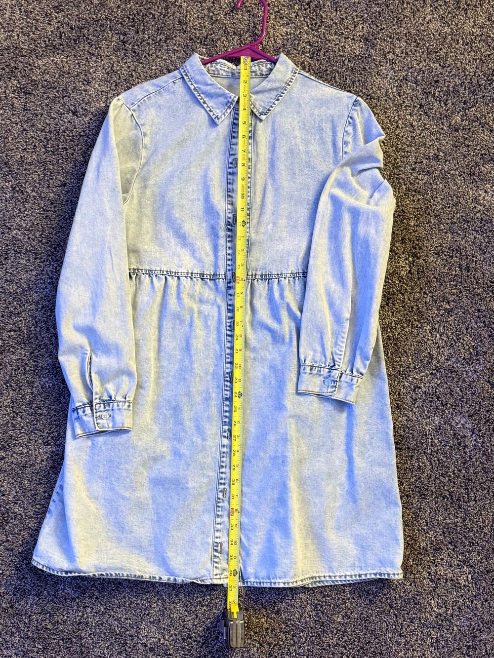 Women’s Denim Shirt Dress identical to the pink one!